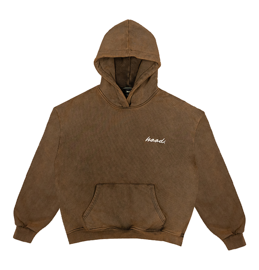 Premium Vintage Hoodie - Rustic Bronze