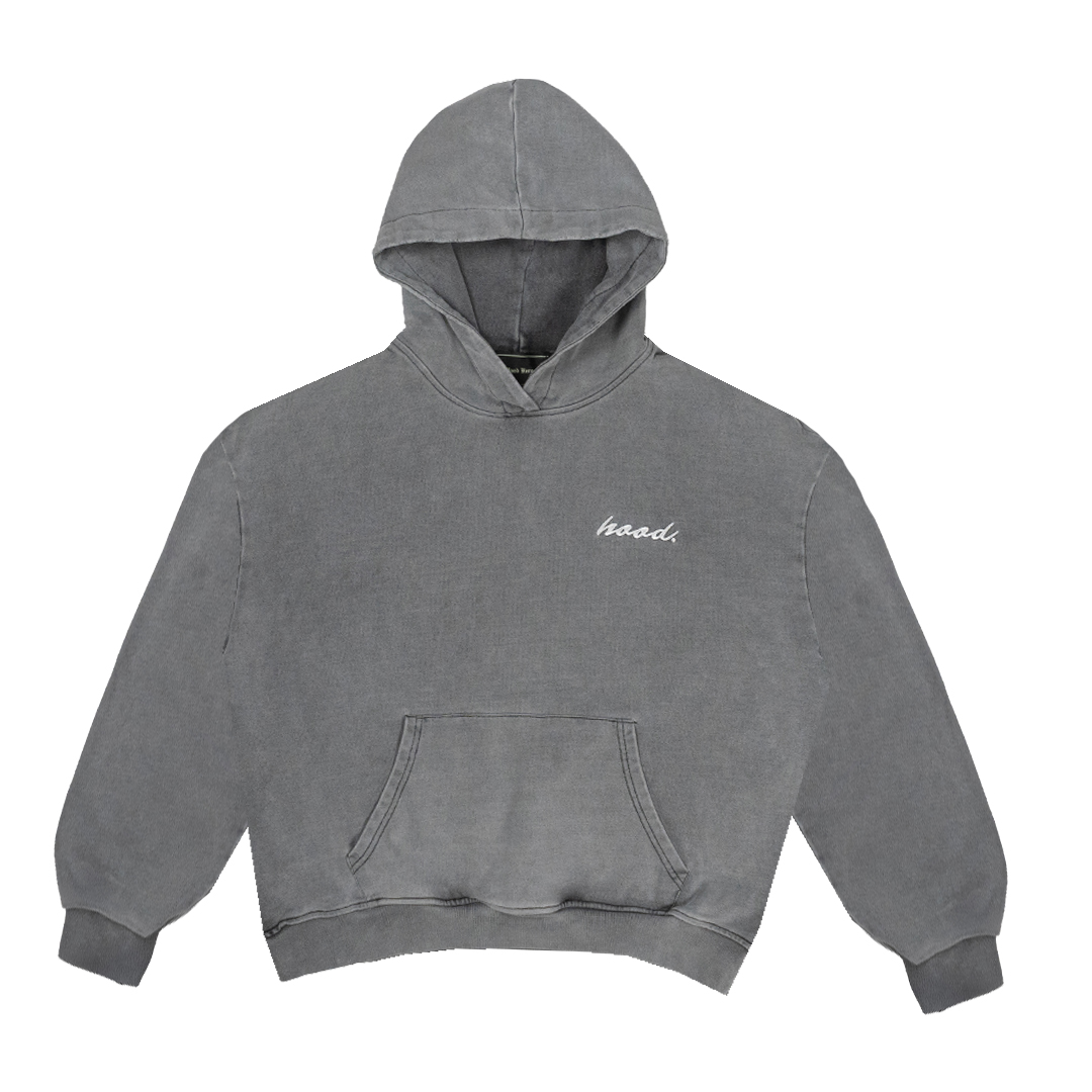 Premium Vintage Hoodie - Steel Grey