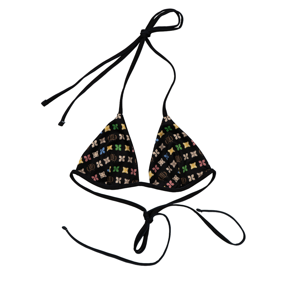 Women’s Bikini Top - Black Multicolor