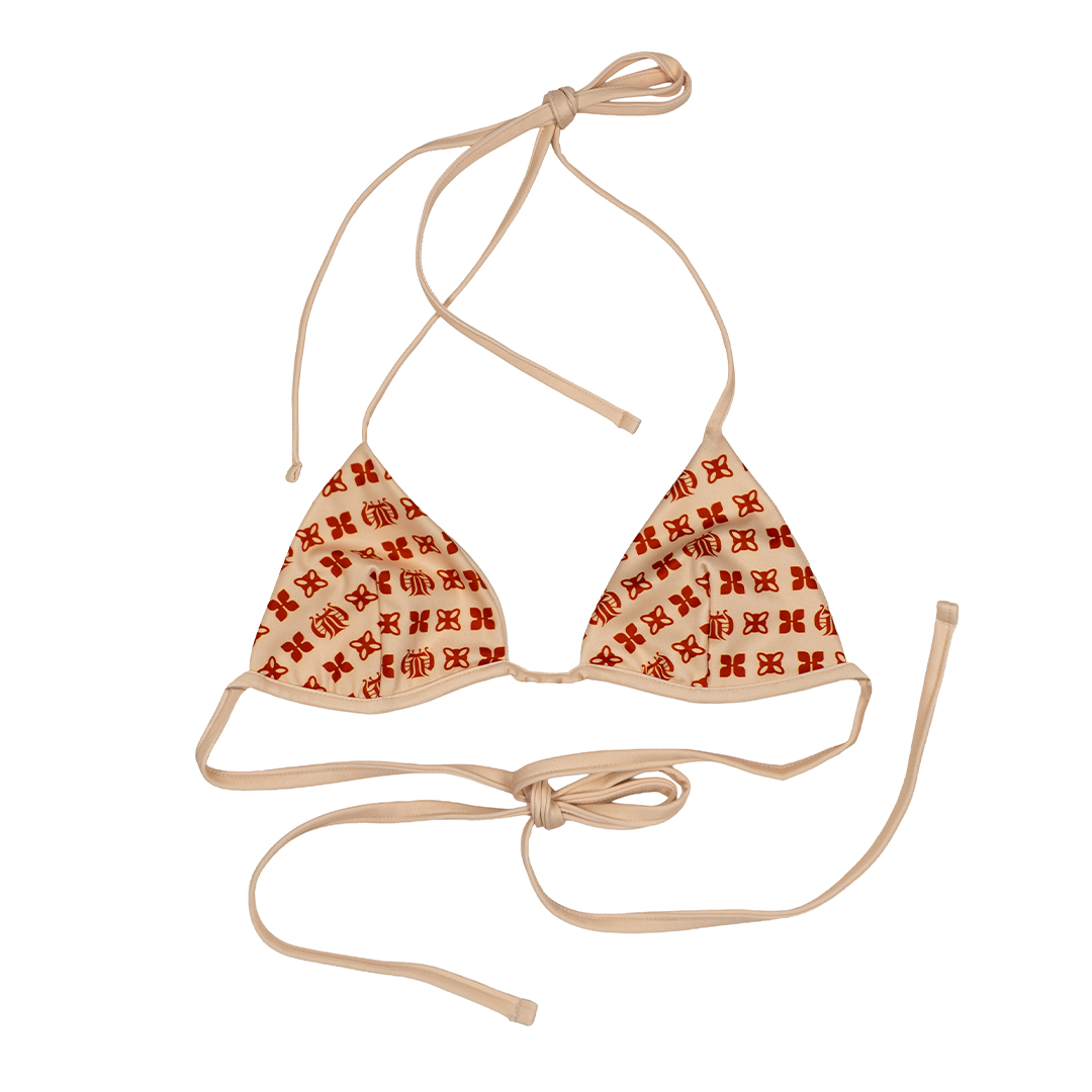 Women’s Bikini Top - Rust Glow