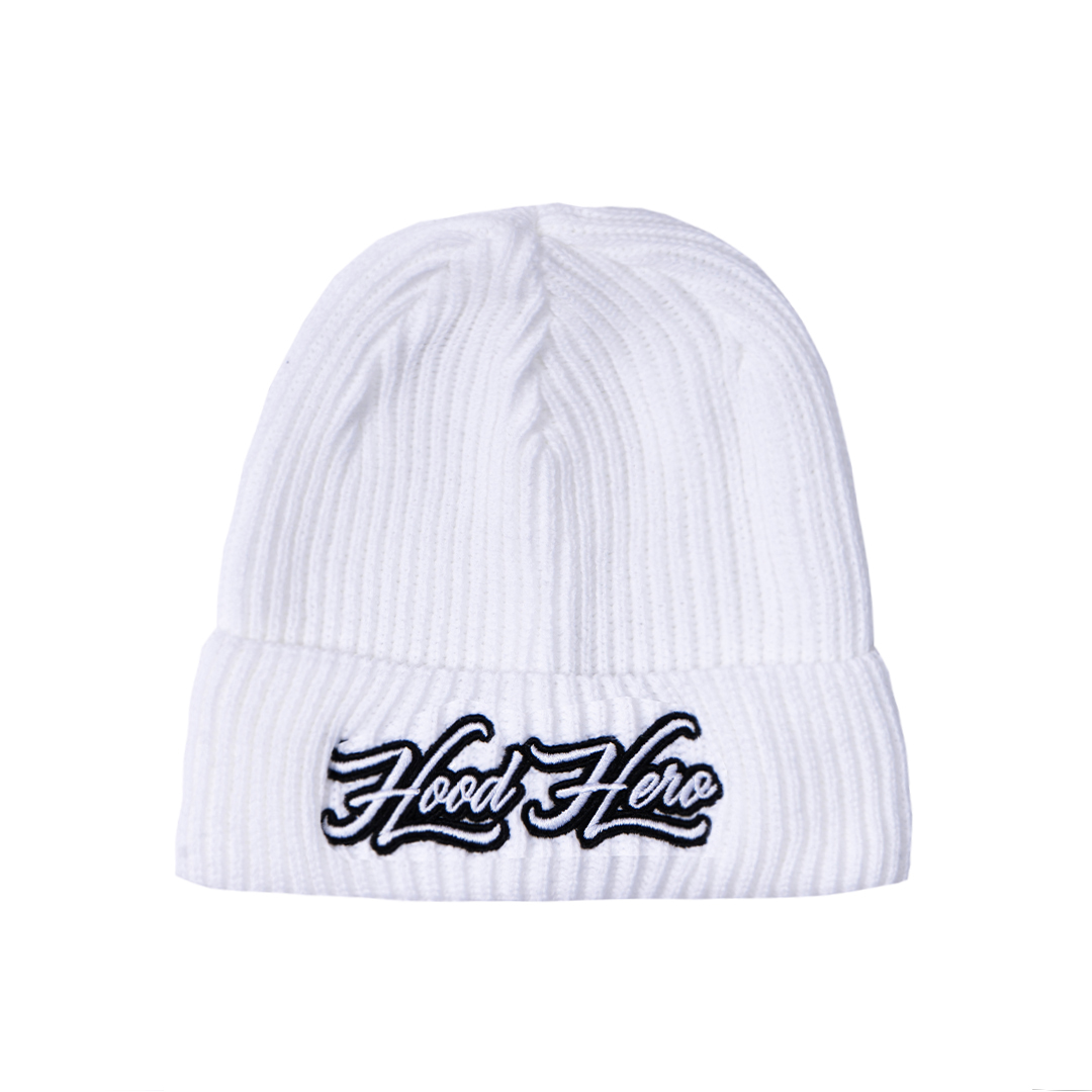 Winter cap Embroidery - White/White