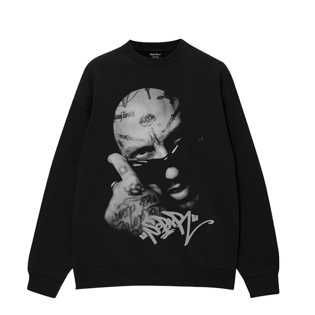 Crewneck Separ Face - Black