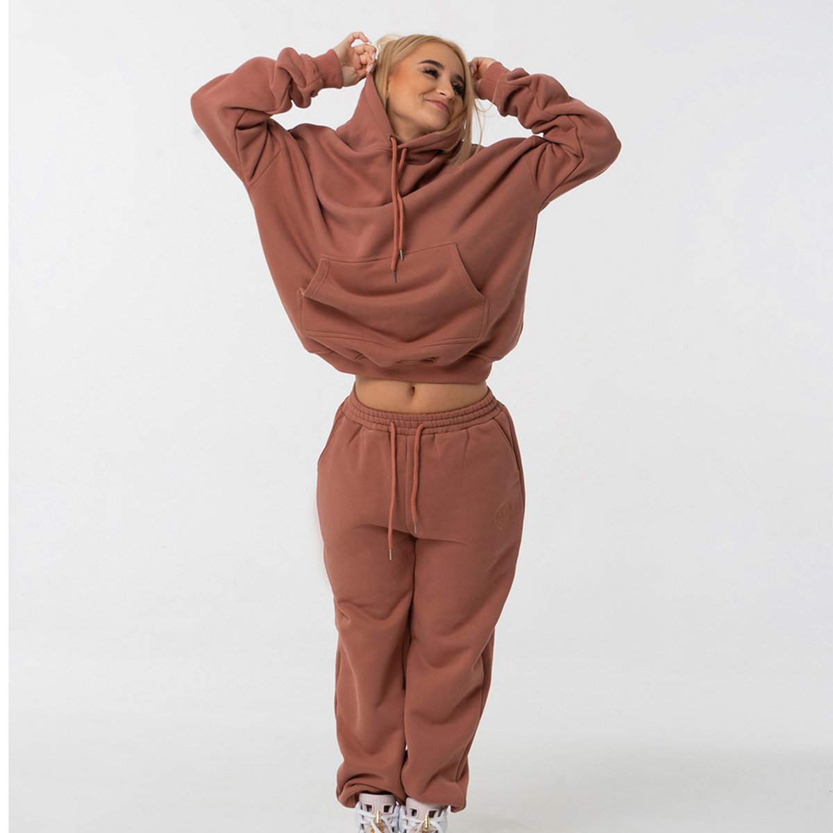 Dámske tepláky Comfy - Brown