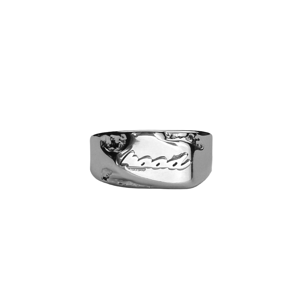 Distress Ring - Steel Silver