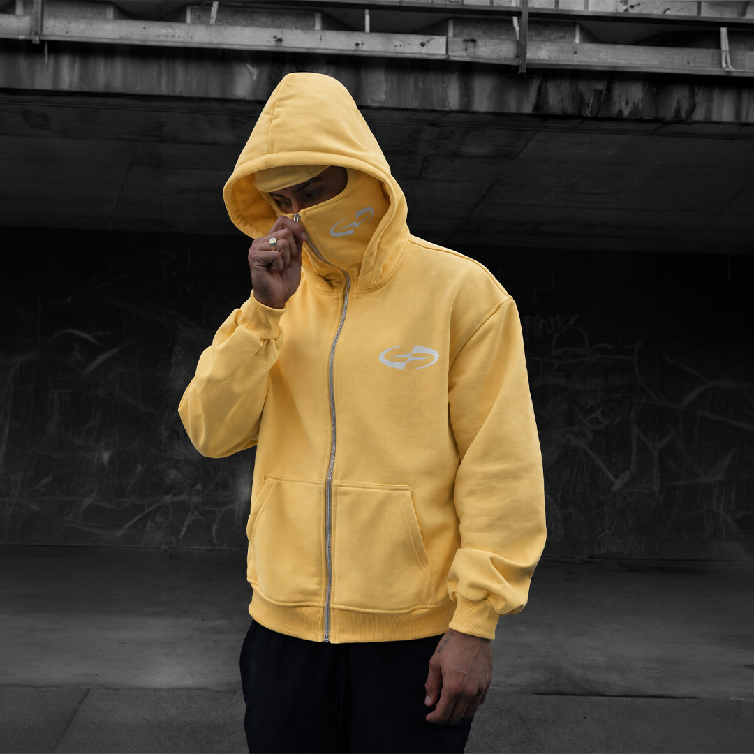 Double Hood Hoodie - Yellow