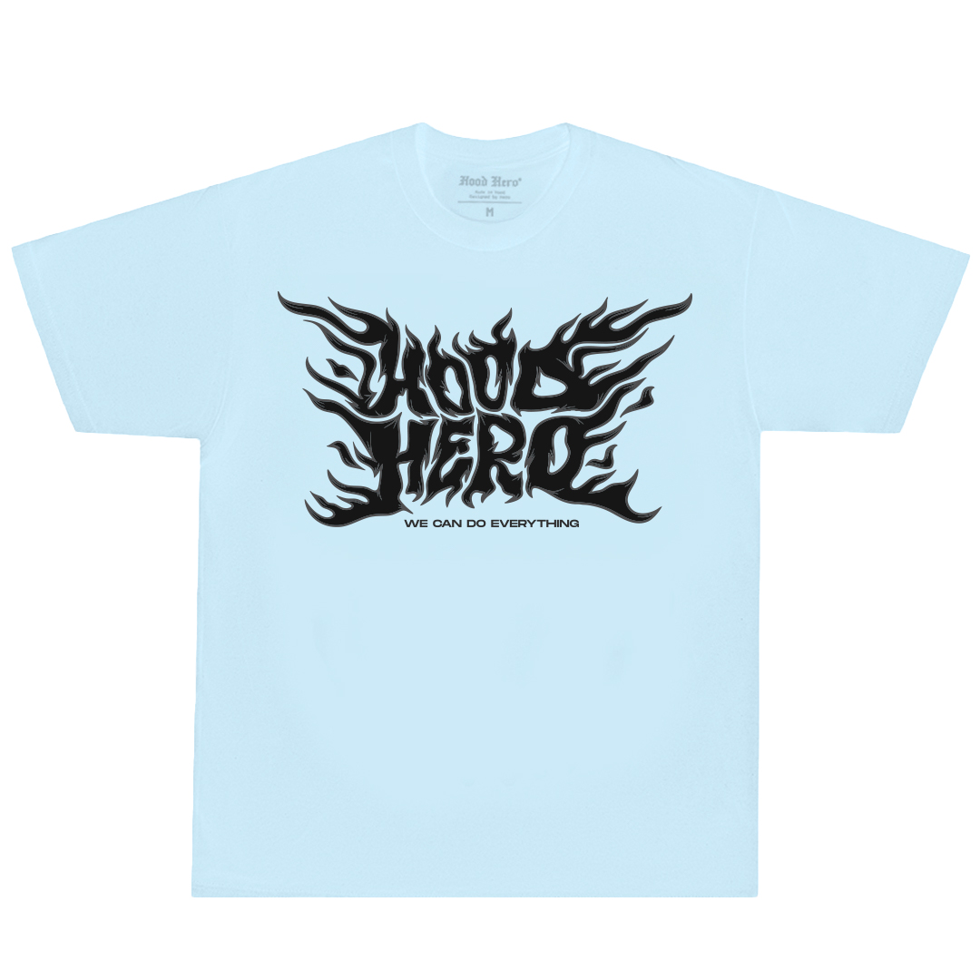 T-shirt Flames - Blue
