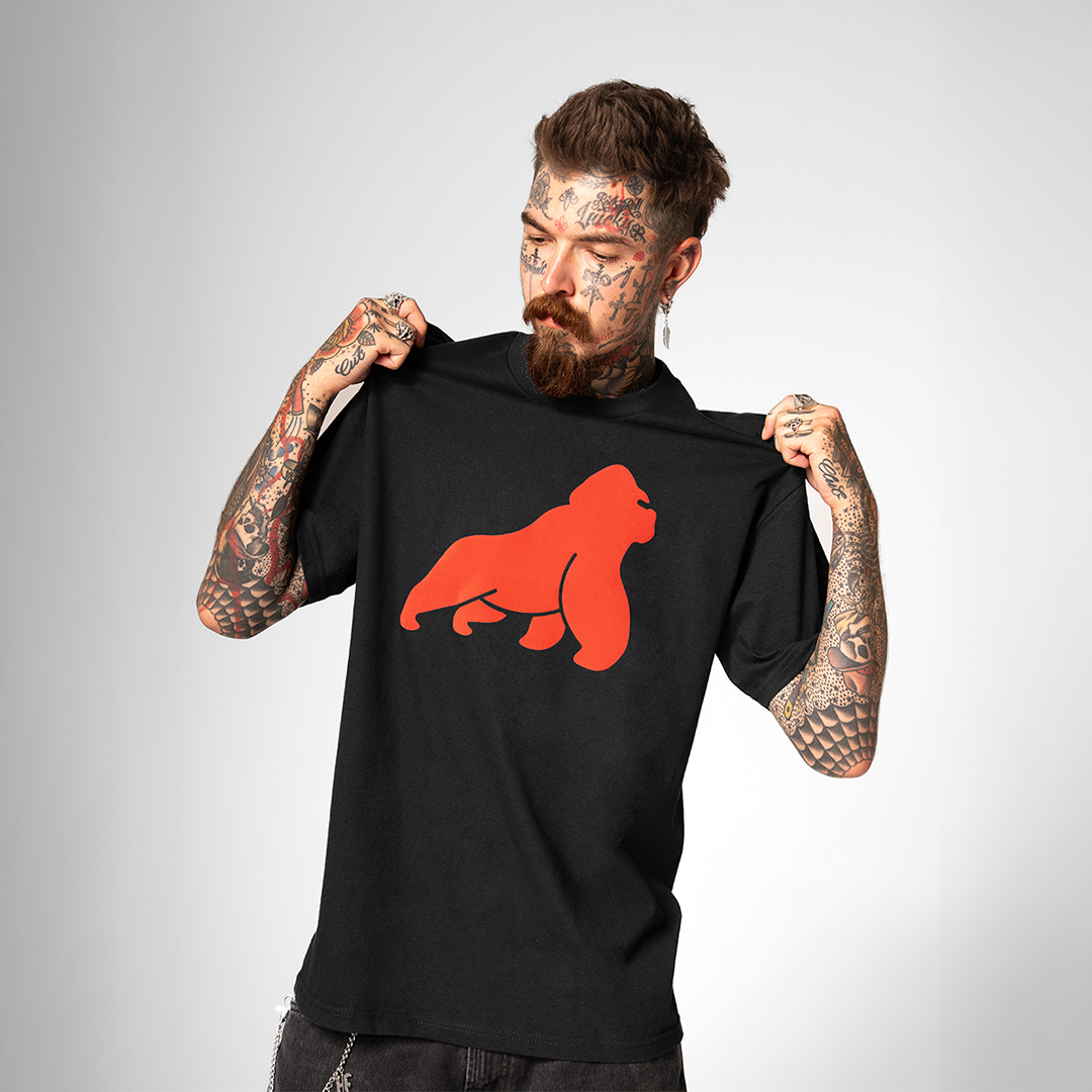 T-shirt Strong Apes - Black