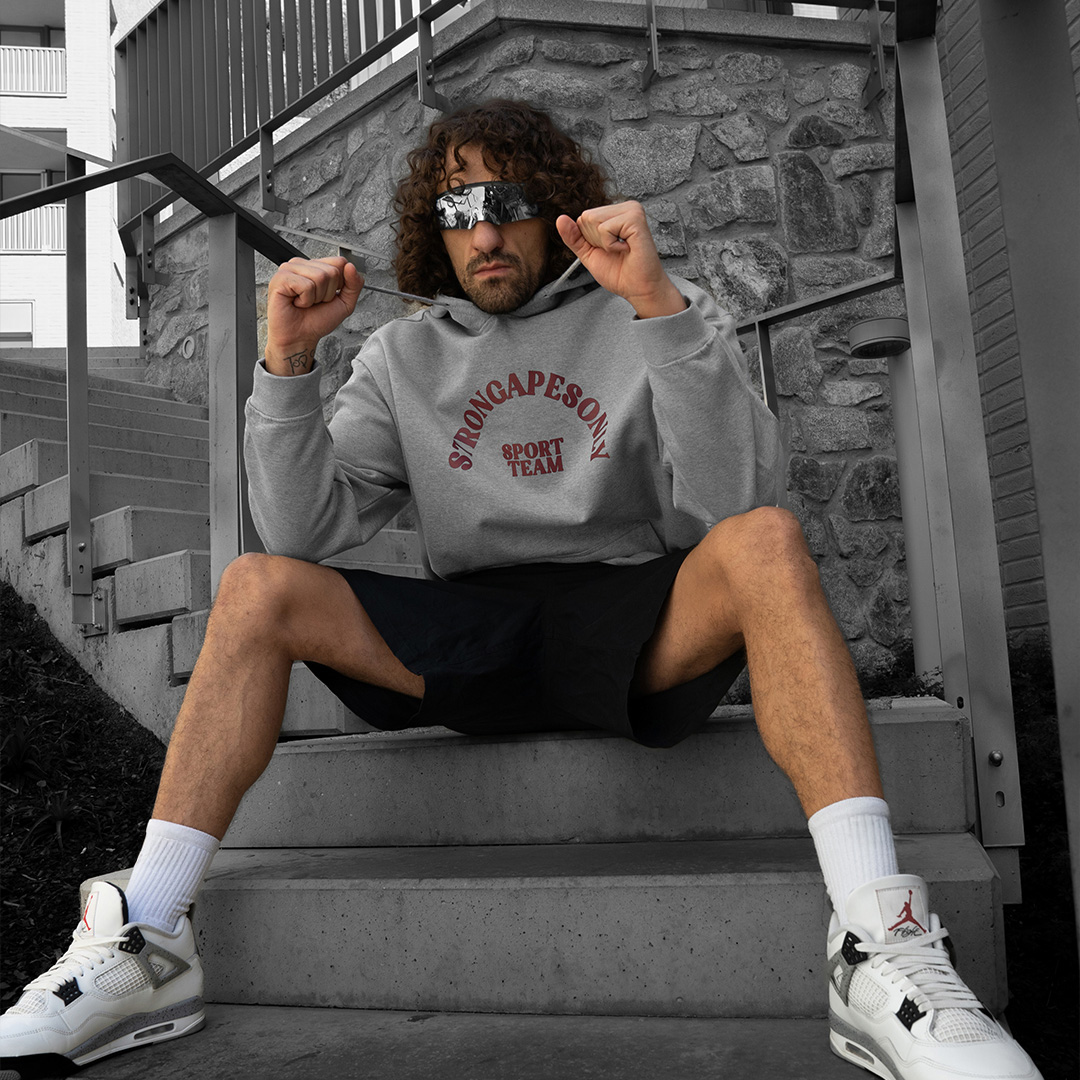 Hoodie Apes Sport - Grey