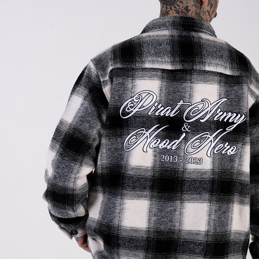 Flannel shirt Hood Army - Black