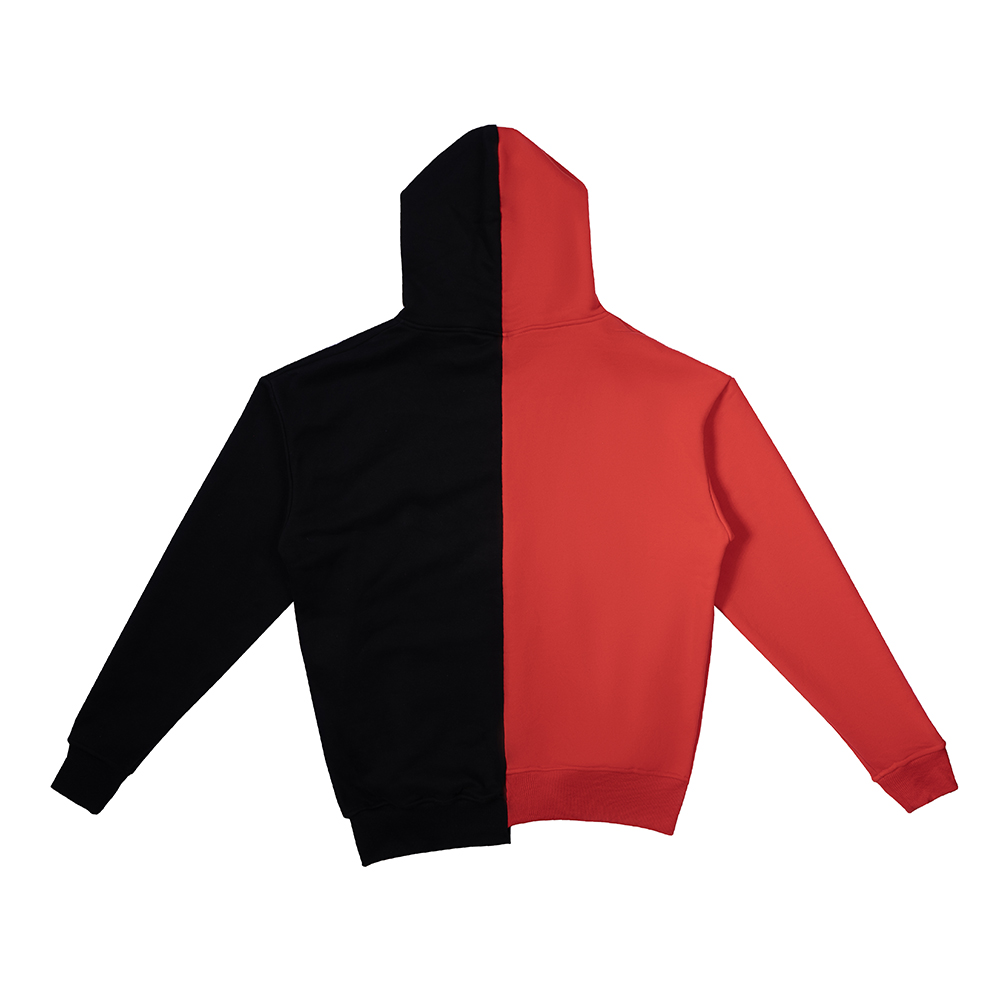 Mens Hoodie Hood Army Red / Black