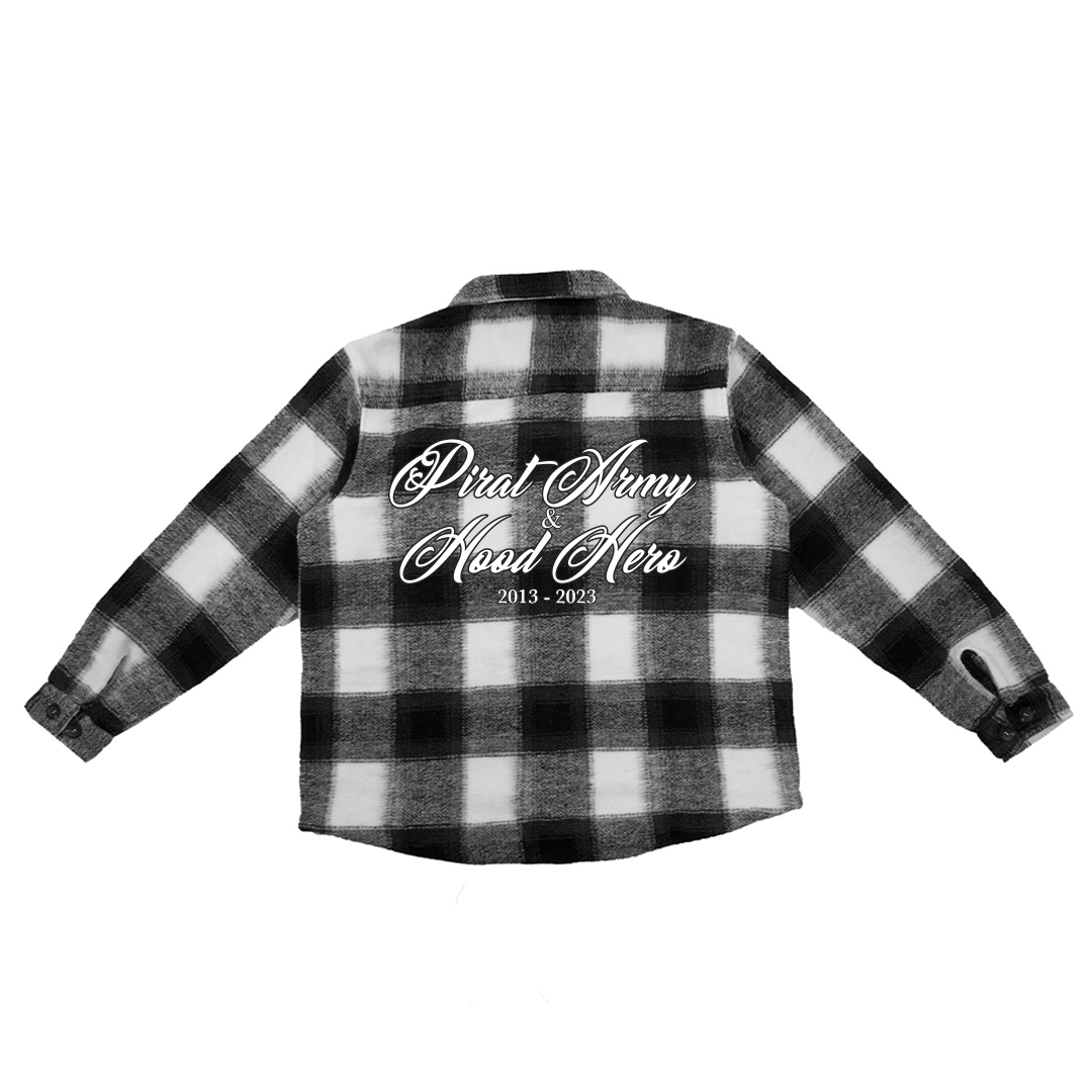 Flannel shirt Hood Army - Black