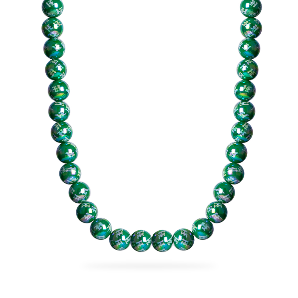 Pearl Chain Monogram - Green