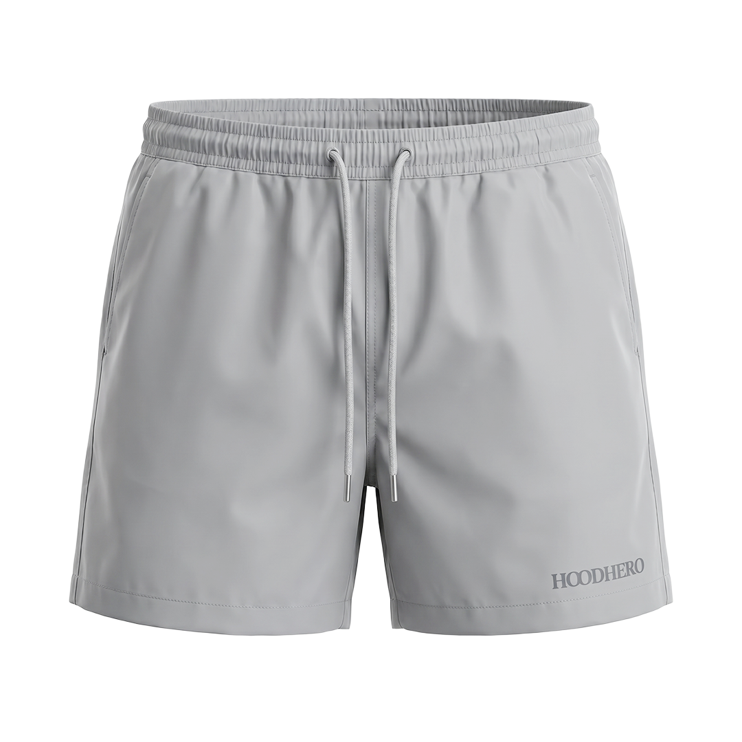 Men's Swim Shorts - Metallic Silver
