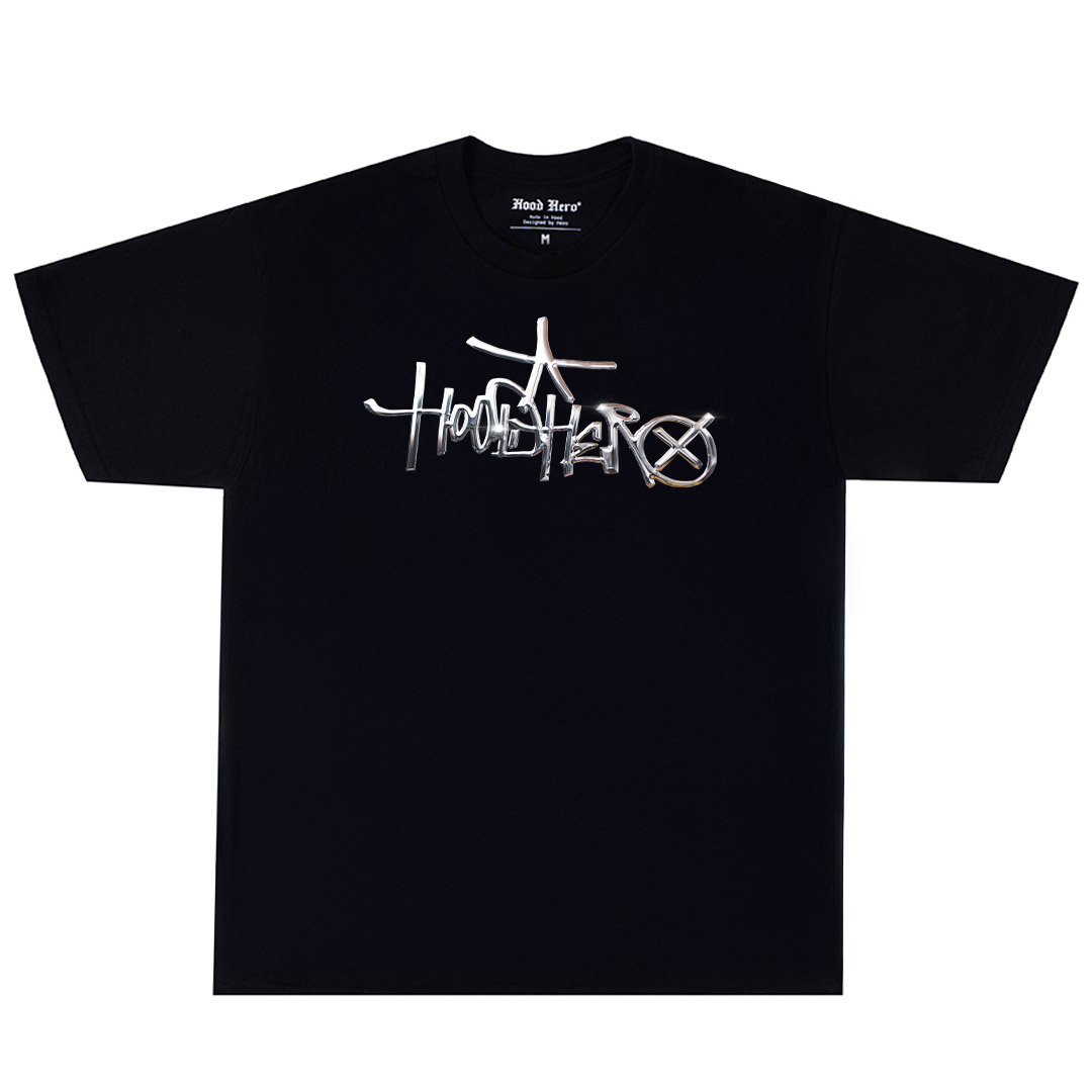 T-shirt Chrome Type - Black