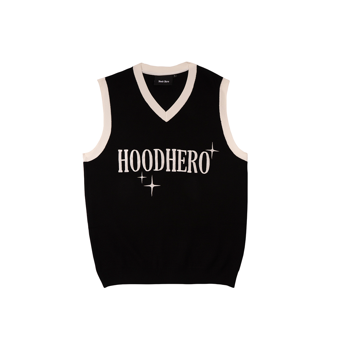 Mens L Sweater Vest Black