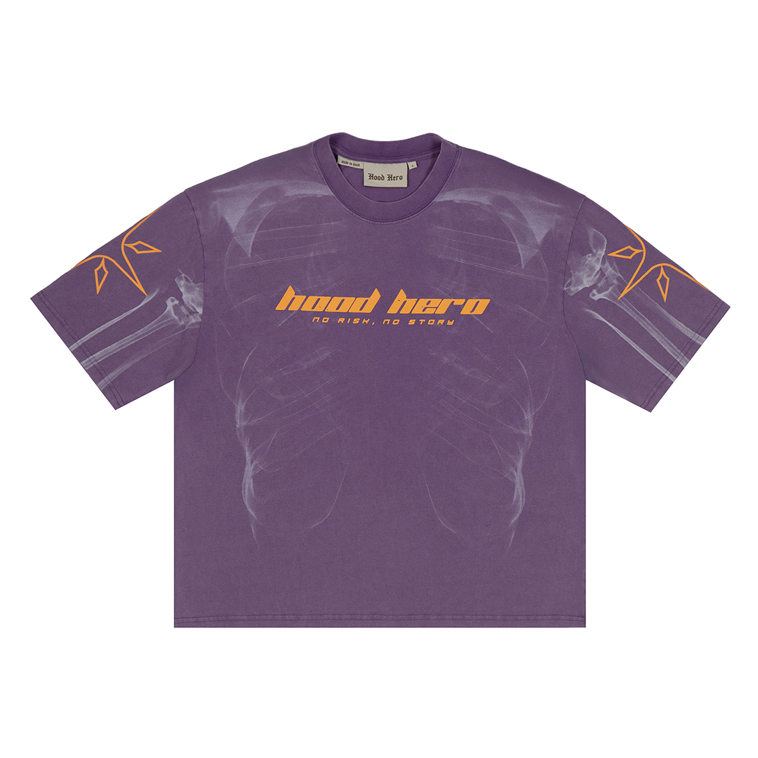 T-shirt No Risk No Story - Purple